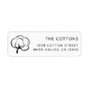 Search for cotton return address labels Elegant