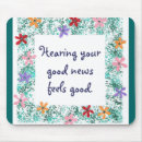 Search for affirmation standard mouse mats Good vibes