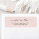 Search for elegant pink return address labels Simple