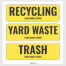 Search for trash can stickers Recycling