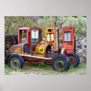 Search for antique gas pump art Car