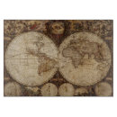 Search for world map chopping boards Antique