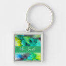 Search for square funky key rings Watercolor