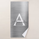 Search for silver bath towels Metallic
