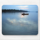 Search for boat at sunset mouse mats Fisherman