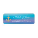 Search for blue and purple return address labels Watercolor