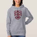 Search for sugar skull hoodies Red