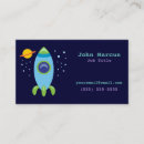 Search for space alien business cards Vintage