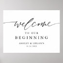 Search for welcome to our beginning wedding signs Calligraphy