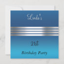Search for silver 45th birthday invitations Blue