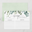 Search for 4x6 recipe cards Greenery