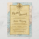 Search for map bridal shower invitations Antique