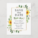 Search for sunflower save postcards Save our date