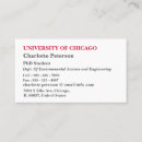 Search for graduate student business cards Simple