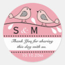 Search for pink monogram wedding stickers Unique