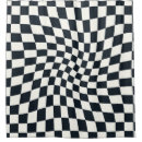 Search for retro black and white shower curtains Chequered