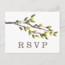 Search for tree wedding rsvp postcards Modern