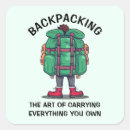 Search for backpacker stickers Funny