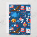 Search for independence day party invitations Bald eagle