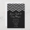 Search for faux silver wedding invitations Glam