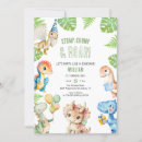 Search for roar birthday invitations Watercolor