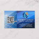Search for renewable energy business cards Electrician
