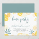 Search for yellow pineapple invitations Luau party