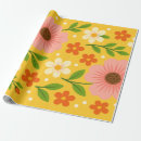 Search for pink flowers wrapping paper Orange