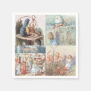 Search for alice in wonderland table napkins Cheshire cat