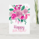 Search for pastel watercolor birthday cards Flowers
