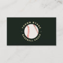 Search for baseball coach business cards Athletics
