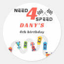 Search for 4 birthday stickers Need four speed