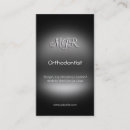 Search for orthodontic business cards Black and white