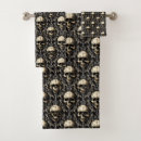 Search for skull bath towels Black