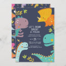 Search for boy dinosaur birthday invitations Dino party