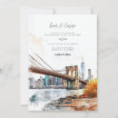 Search for new york city wedding invitations Brooklyn bridge