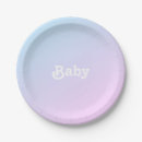 Search for gender reveal plates Baby shower