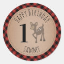 Search for deer birthday stickers Woodland