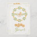 Search for floral wreath baby shower invitations Watercolor