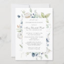Search for blue funeral invitations Elegant