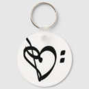 Search for heart note key rings Bass