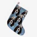 Search for basset hound christmas stockings Santa