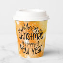 Search for happy new year paper cups Xmas