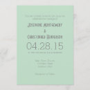 Search for mint green and grey wedding invitations Simple