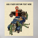 Search for old gas station posters Retro