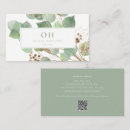 Search for leaf business cards Modern makeup artist