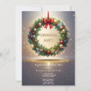 Search for wreath christmas invitations Unique