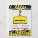 Search for under construction birthday invitations Excavator