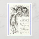 Search for alice wonderland cheshire cat postcards Alice's adventures in wonderland
