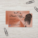 Search for hair braiding business cards Hairstylist